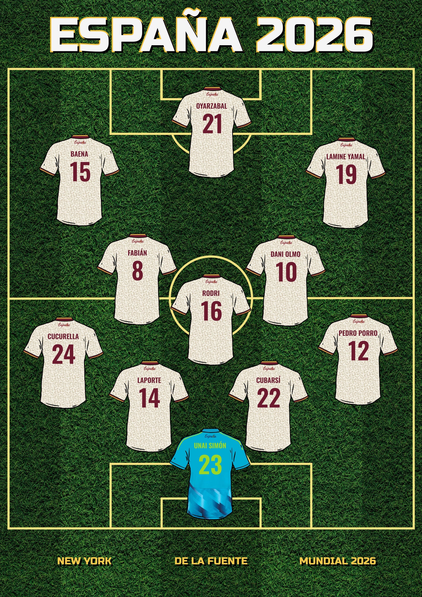 ESPAÑA 2026 AWAY poster